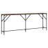 Mesa consola madera de ingeniería roble ahumado 200x29x75