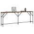 Mesa consola madera de ingeniería roble ahumado 200x29x75