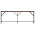 Mesa consola madera de ingeniería roble ahumado 200x29x75