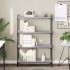 Librería 4 estantes madera ingeniería gris Sonoma 80x30x120