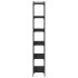 Librería de 6 estantes madera de ingeniería negro 80x30x188