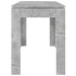 Mesa de comedor madera de ingeniería gris hormigón 120x60x76