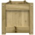 Jardinera de madera de pino impregnada 90x31x31