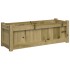 Jardinera de madera de pino impregnada 90x31x31