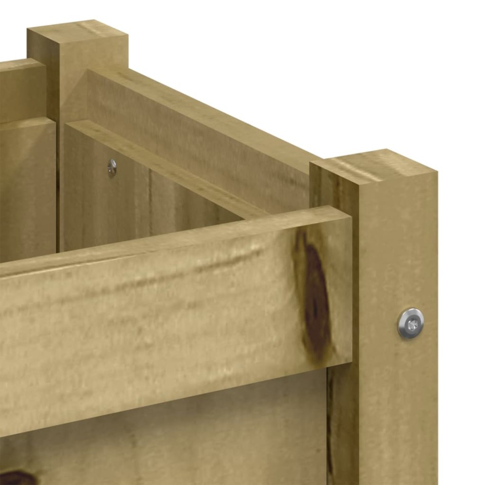 Jardinera de madera de pino impregnada 90x31x31