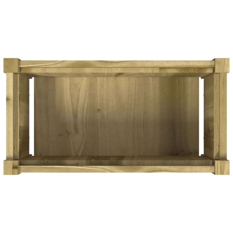 Jardineras de exterior 2 unidades madera impregnada de