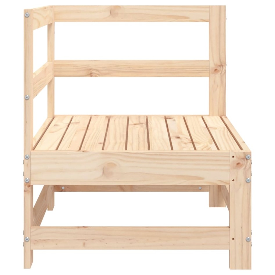 Sofá de esquina de jardín madera maciza de