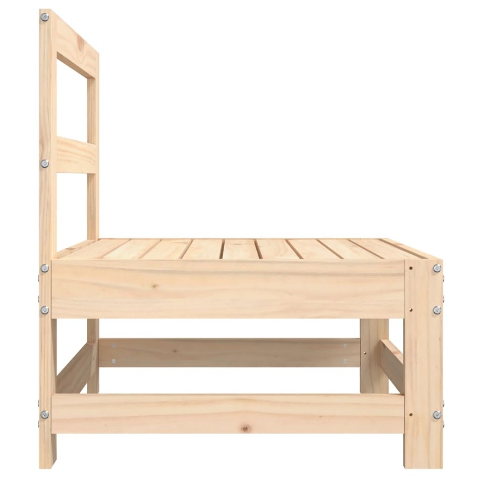 Sofá central de jardín madera maciza de