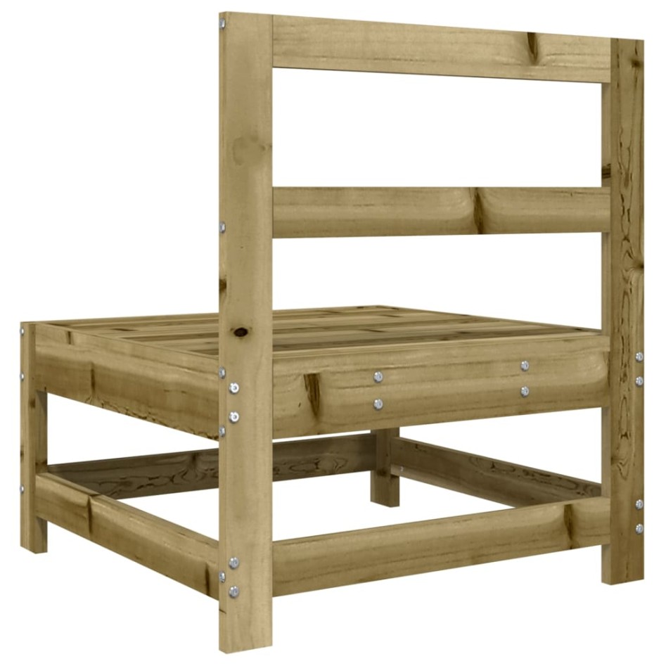 Sofá central de jardín madera maciza