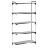 Librería 5 estantes madera ingeniería gris Sonoma 80x30x154