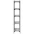 Librería 5 estantes madera ingeniería gris Sonoma 80x30x154