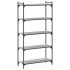 Librería 5 estantes madera ingeniería gris Sonoma 80x30x154