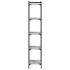 Librería 5 estantes madera ingeniería gris Sonoma 40x30x154