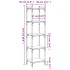 Librería 5 estantes madera ingeniería gris Sonoma 40x30x154