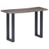 Mesa consola 115x35x76 cm madera maciza de acacia y hierro