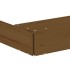 Arenero con asientos octógono madera maciza de pino marrón