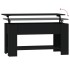 Mesa de centro madera de ingeniería negro 101x49x52