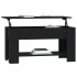 Mesa de centro madera de ingeniería negro 101x49x52