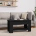 Mesa de centro madera de ingeniería negro 101x49x52