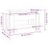 Mesa de centro madera de ingeniería negro 101x49x52