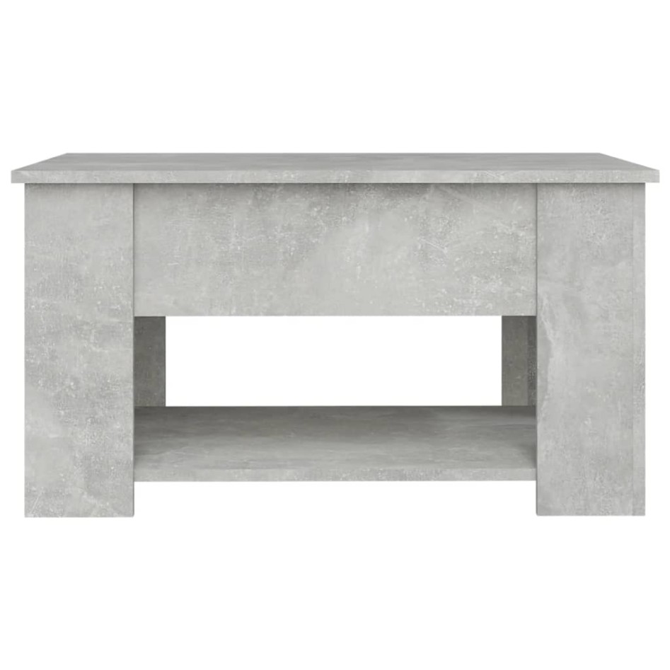 Mesa de centro madera de ingeniería gris hormigón 79x49x41