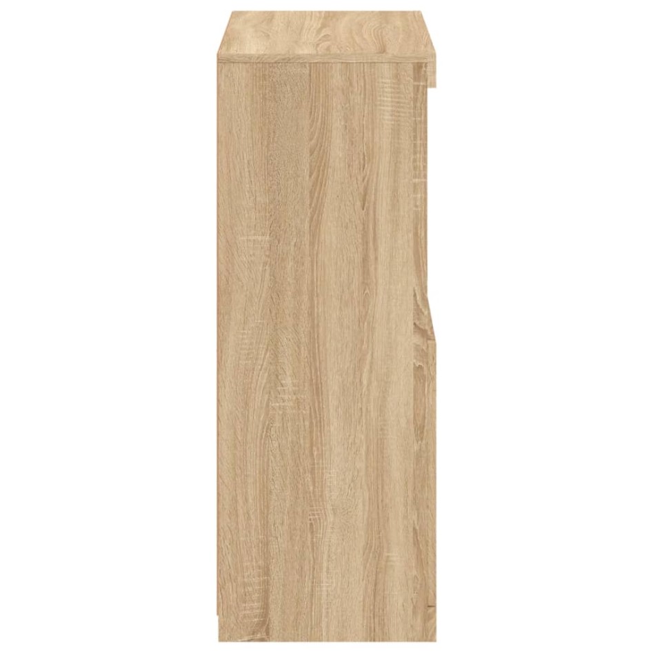 Aparador con luces LED madera de ingeniería roble