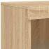 Aparador con luces LED madera de ingeniería roble
