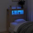 Cabecero LED madera ingeniería roble Sonoma 100x18,5x103,5