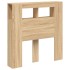 Cabecero LED madera ingeniería roble Sonoma 100x18,5x103,5