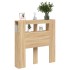 Cabecero LED madera ingeniería roble Sonoma 100x18,5x103,5