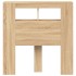 Cabecero LED madera ingeniería roble Sonoma 100x18,5x103,5