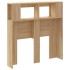 Cabecero LED madera ingeniería roble Sonoma 100x18,5x103,5