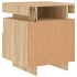 Mesita de noche con luces LED roble Sonoma 40x39x48,5