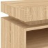 Mesita de noche con luces LED roble Sonoma 40x39x48,5