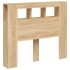 Cabecero LED madera ingeniería roble Sonoma 120x18,5x103,5