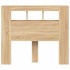 Cabecero LED madera ingeniería roble Sonoma 120x18,5x103,5