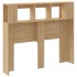 Cabecero LED madera ingeniería roble Sonoma 120x18,5x103,5