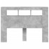 Cabecero LED madera ingeniería gris hormigón 140x18,5x103,5