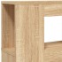 Cabecero LED madera ingeniería roble Sonoma 160x18,5x103,5