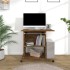 Escritorio de madera contrachapada roble ahumado 80x50x75