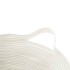 Cesta de almacenaje algodón marrón y blanco Ø49x65