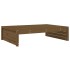 Taburete de jardín madera maciza de pino marrón miel 120x80