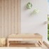 Taburete de jardín madera maciza de pino 120x80