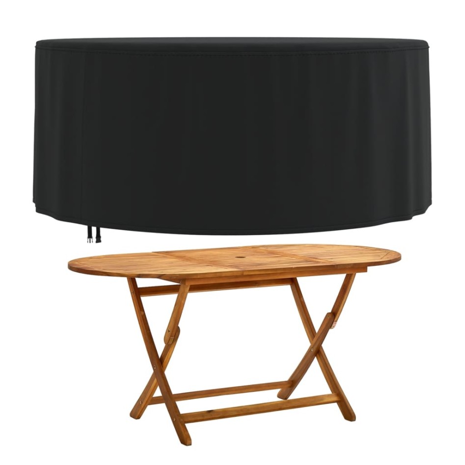 Cubiertas muebles jardín 2 uds tela Oxford 420D Ø 182x71