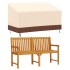 Cubiertas banco 3 plazas 2 uds tela Oxford 600D 159x84x56/81