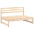 Sofá central de jardín madera maciza de pino 120x80