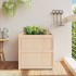 Jardinera de madera maciza de pino 70x70x70