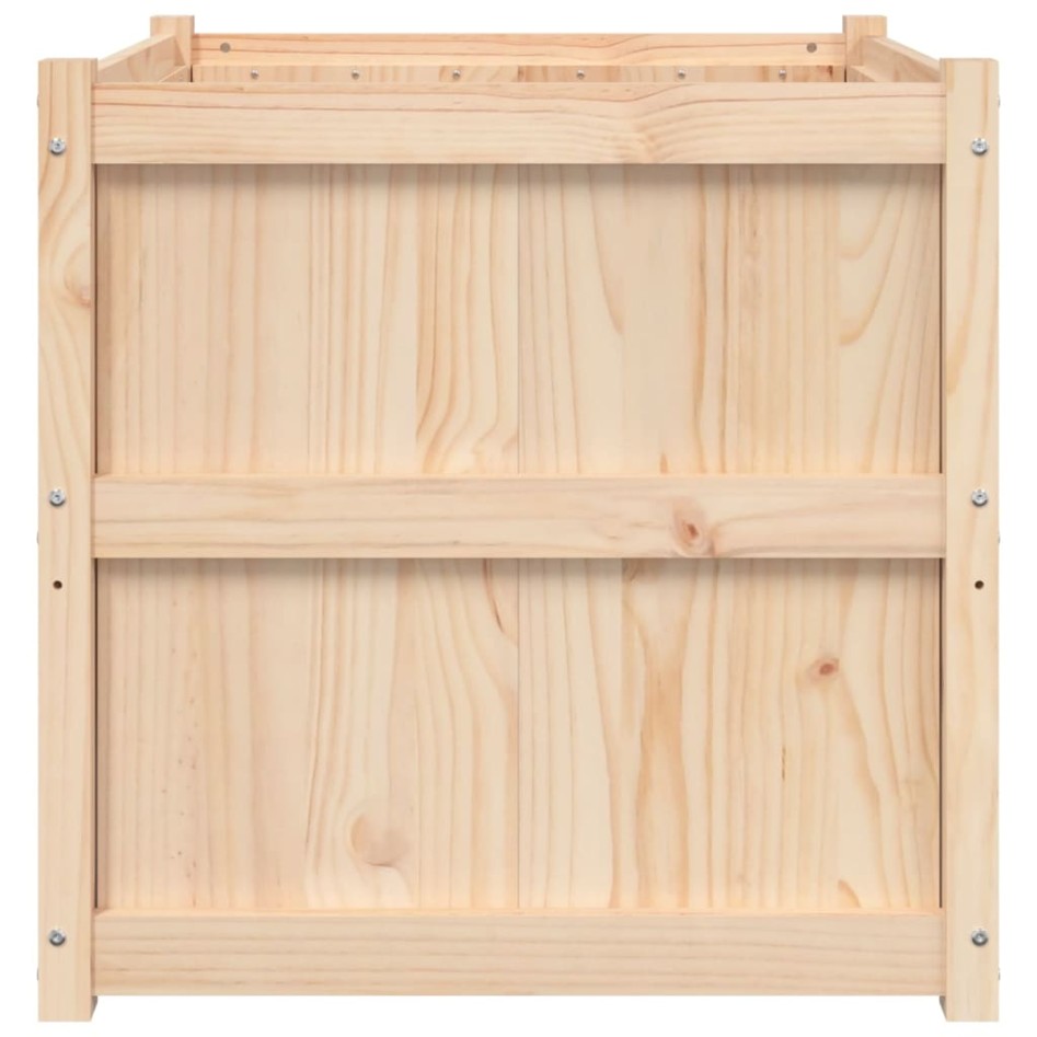Jardinera de madera maciza de pino 70x70x70
