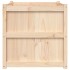 Jardinera de madera maciza de pino 70x70x70