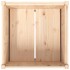 Jardinera de madera maciza de pino 70x70x70
